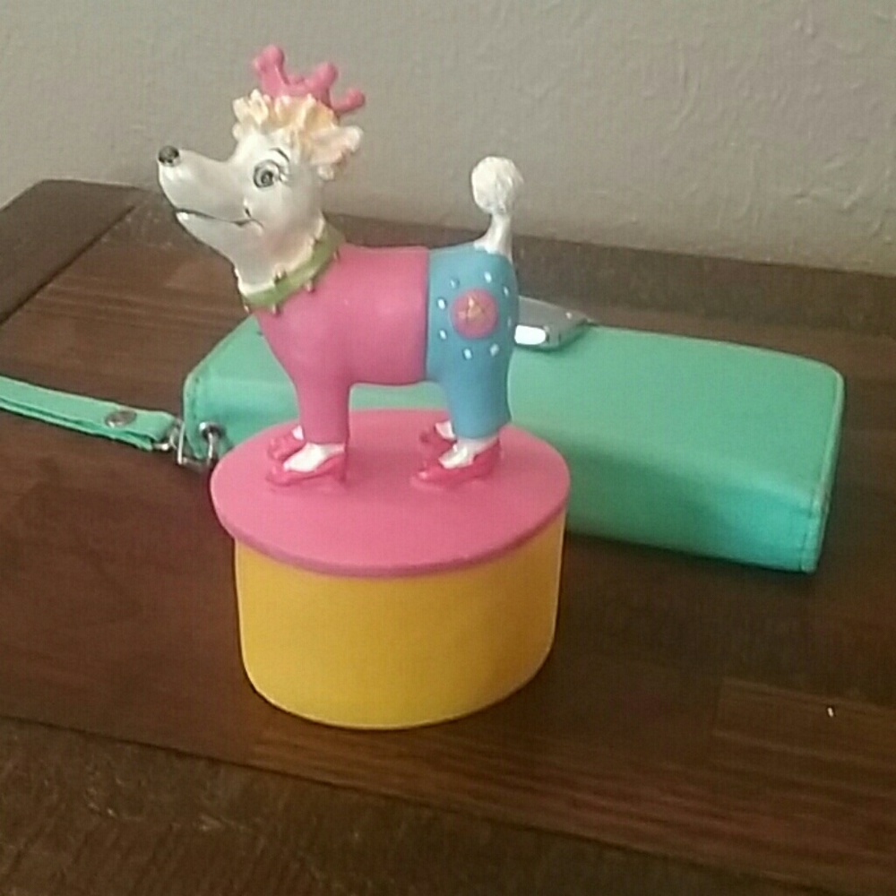 Small Poodle Trinket Box